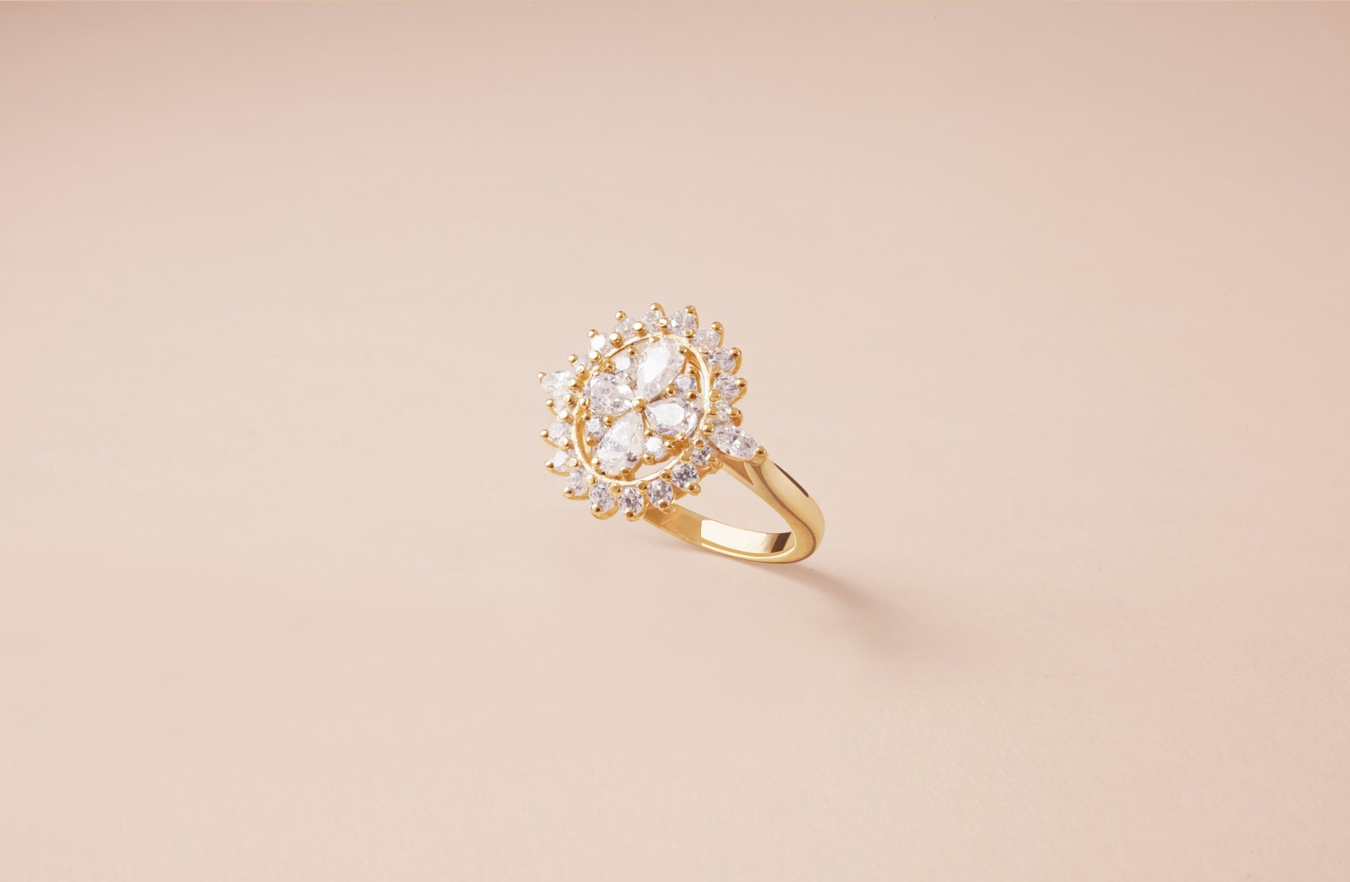 Bague Joséphine — entourage diamants